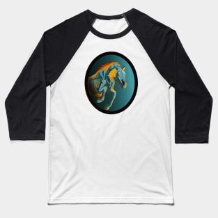 Horse Skelly Baseball T-Shirt